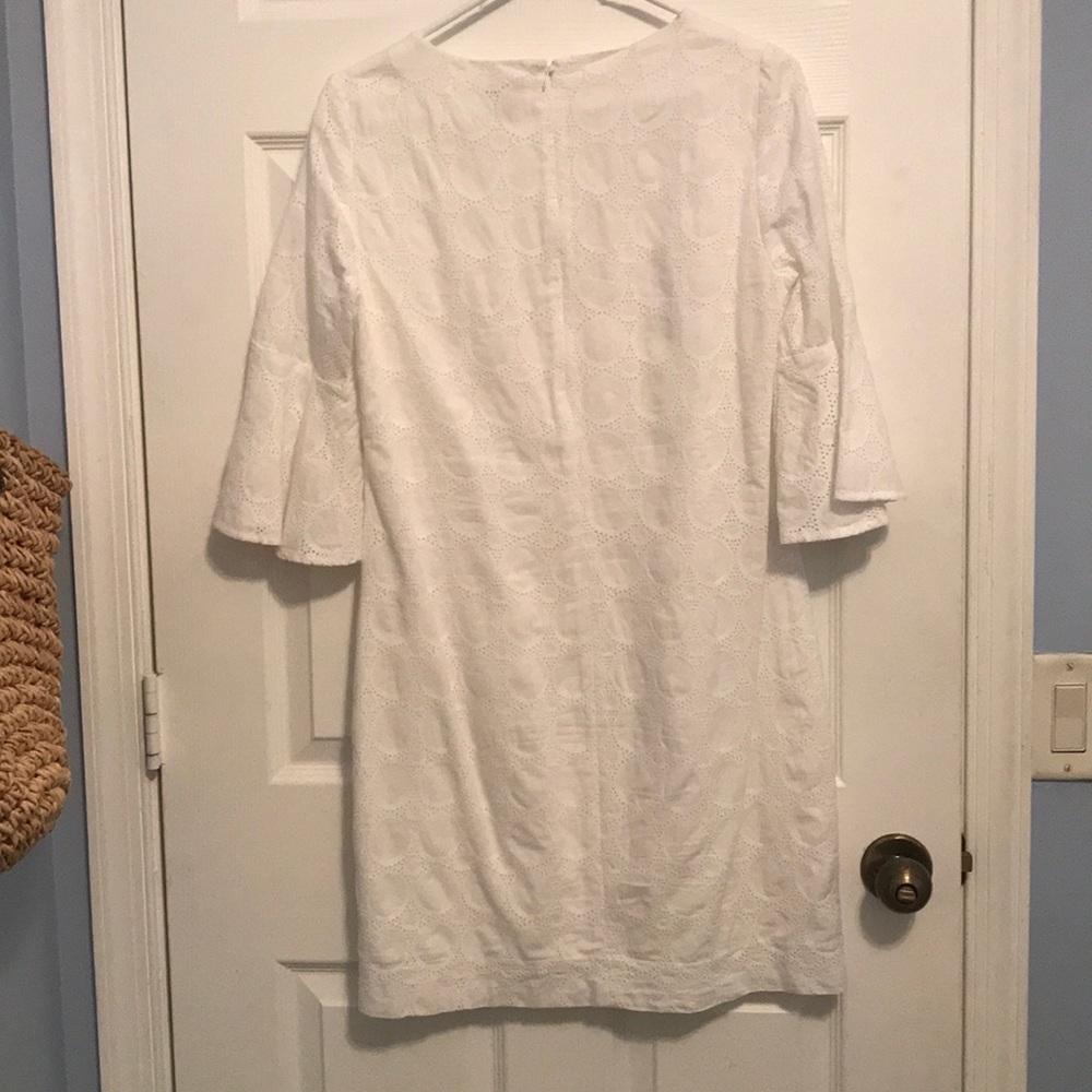 Jcrew white bell sleeve dress - Picture 2 of 3